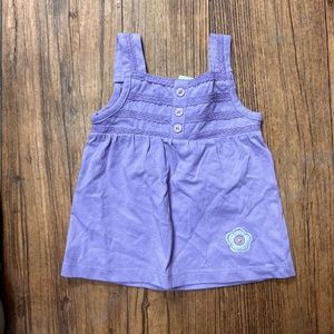 Smile 18/24m purple tank top